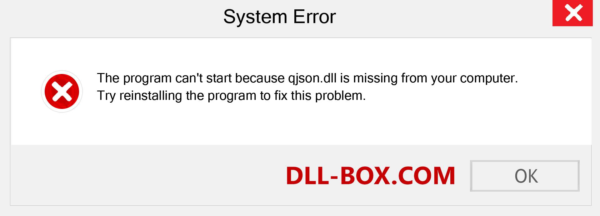  qjson.dll file is missing?. Download for Windows 7, 8, 10 - Fix  qjson dll Missing Error on Windows, photos, images