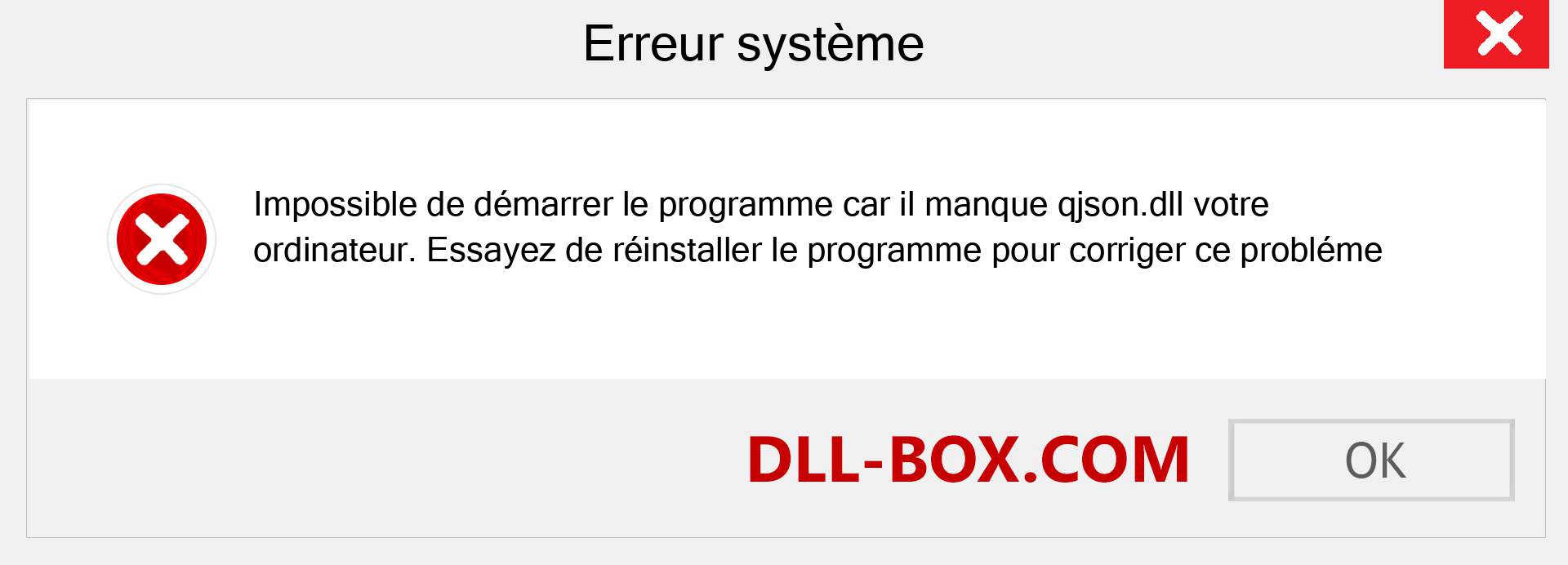 Le fichier qjson.dll est manquant ?. Télécharger pour Windows 7, 8, 10 - Correction de l'erreur manquante qjson dll sur Windows, photos, images